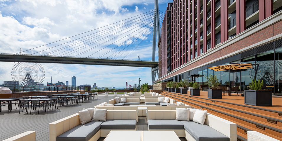 リーベルホテル アット ユニバーサル・スタジオ・ジャパン　テラス全景