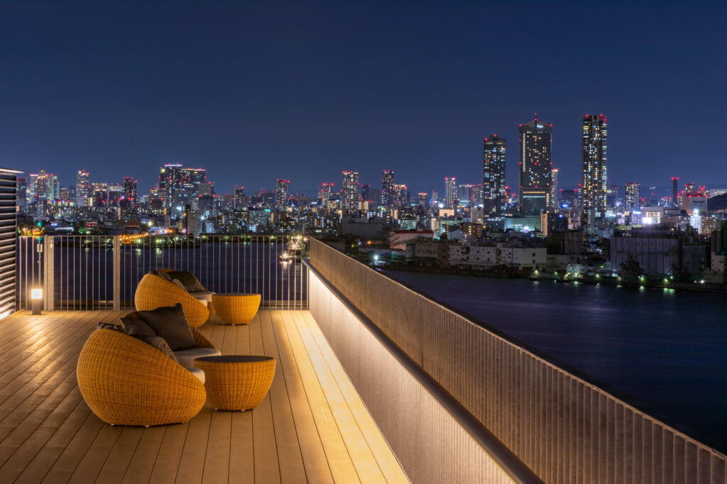 ラグジュアリーフロア宿泊者専用展望テラス
